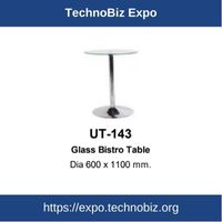 UT-143 Glass Bistro Table